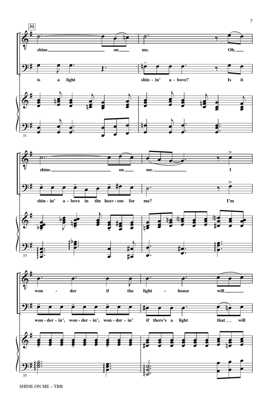Shine On Me 3-Part scores gallery preview page 5