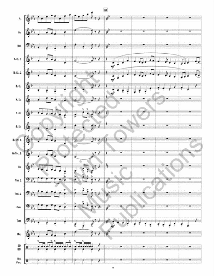 The Red Bird Lumber Company March Concert Band scores gallery preview page 8