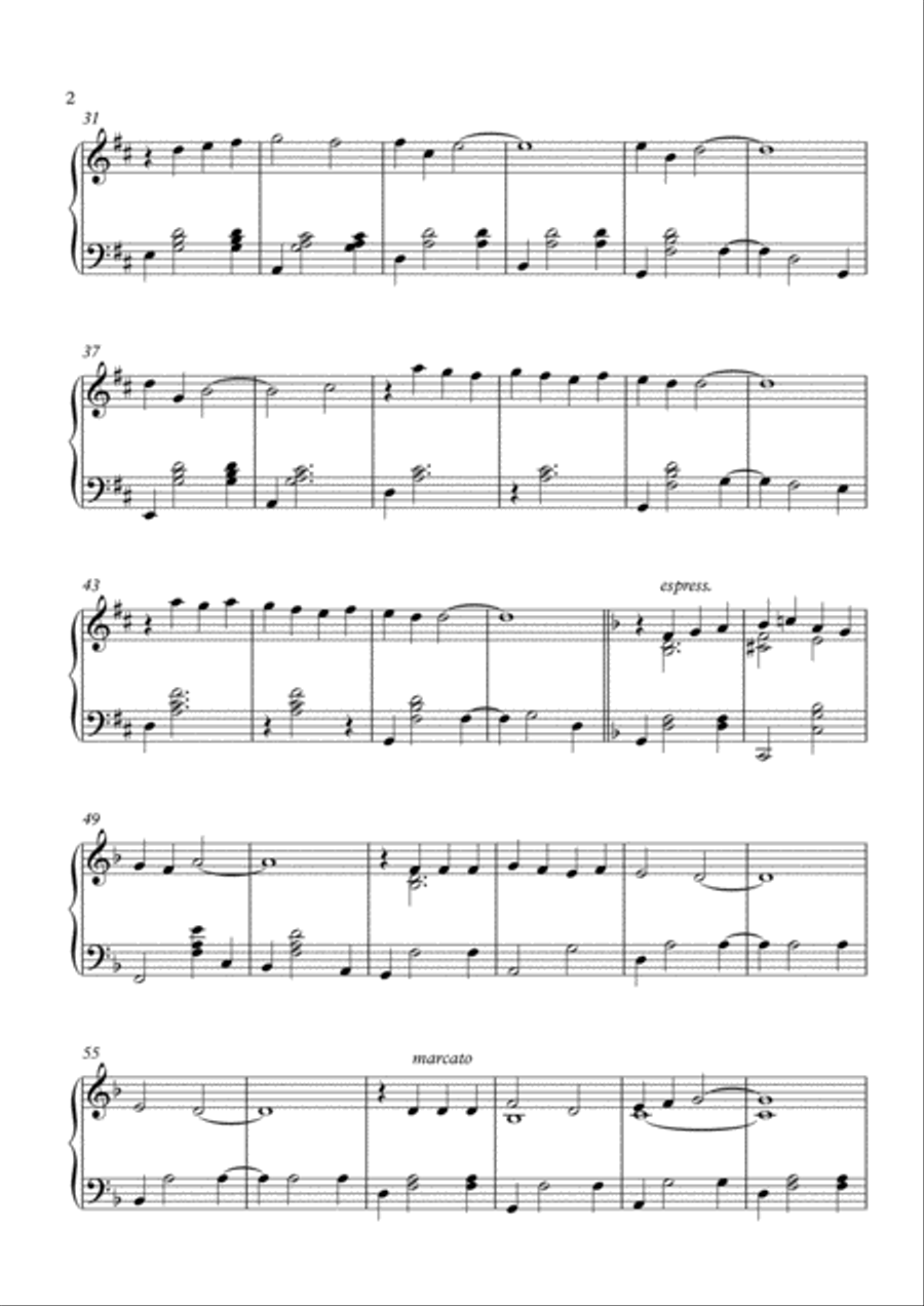 Op al den ting (Fantasy) Op al den ting (Fantasy) Piano Solo scores gallery preview page 2