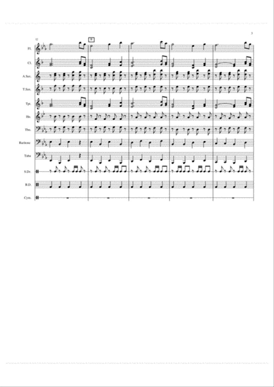 Southland March Southland March Concert Band scores gallery preview page 3