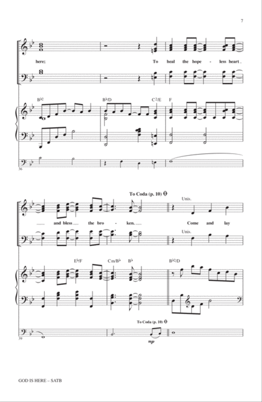 God Is Here 4-Part scores gallery preview page 6