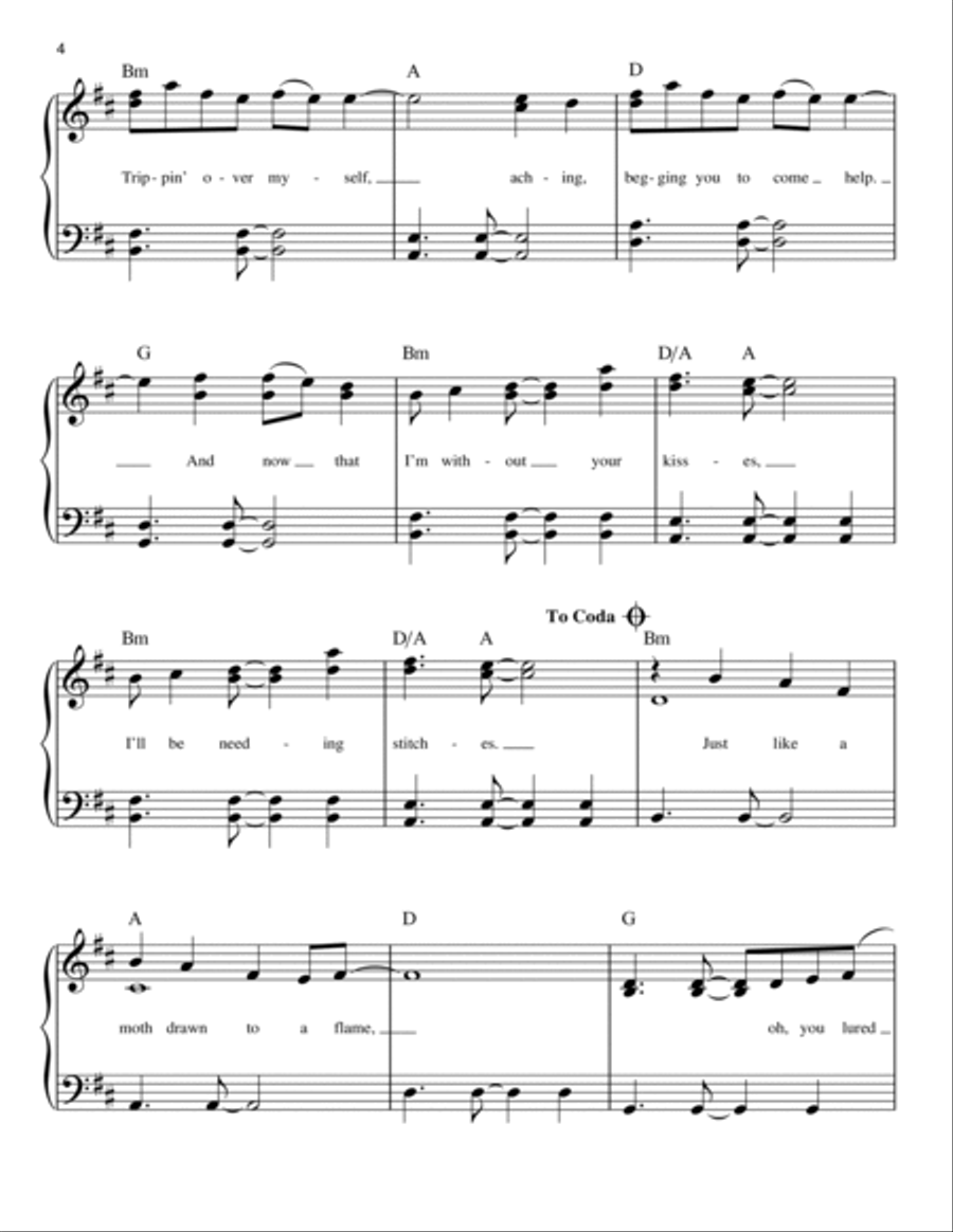 Stitches Easy Piano scores gallery preview page 4