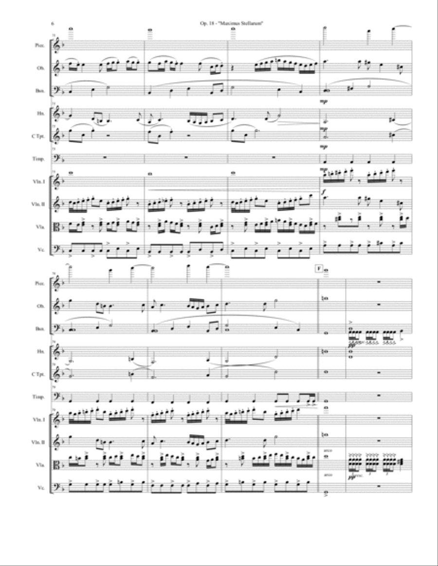 Op. 18 - Maximus Stellarum for Classical Orchestra Full Orchestra scores gallery preview page 6