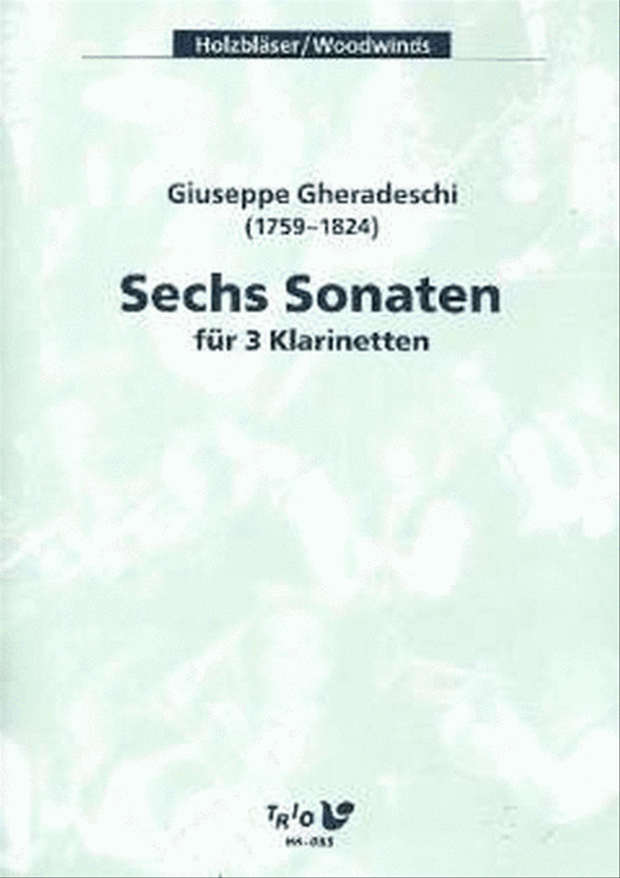 6 Sonaten Clarinet Trio scores gallery preview page 1