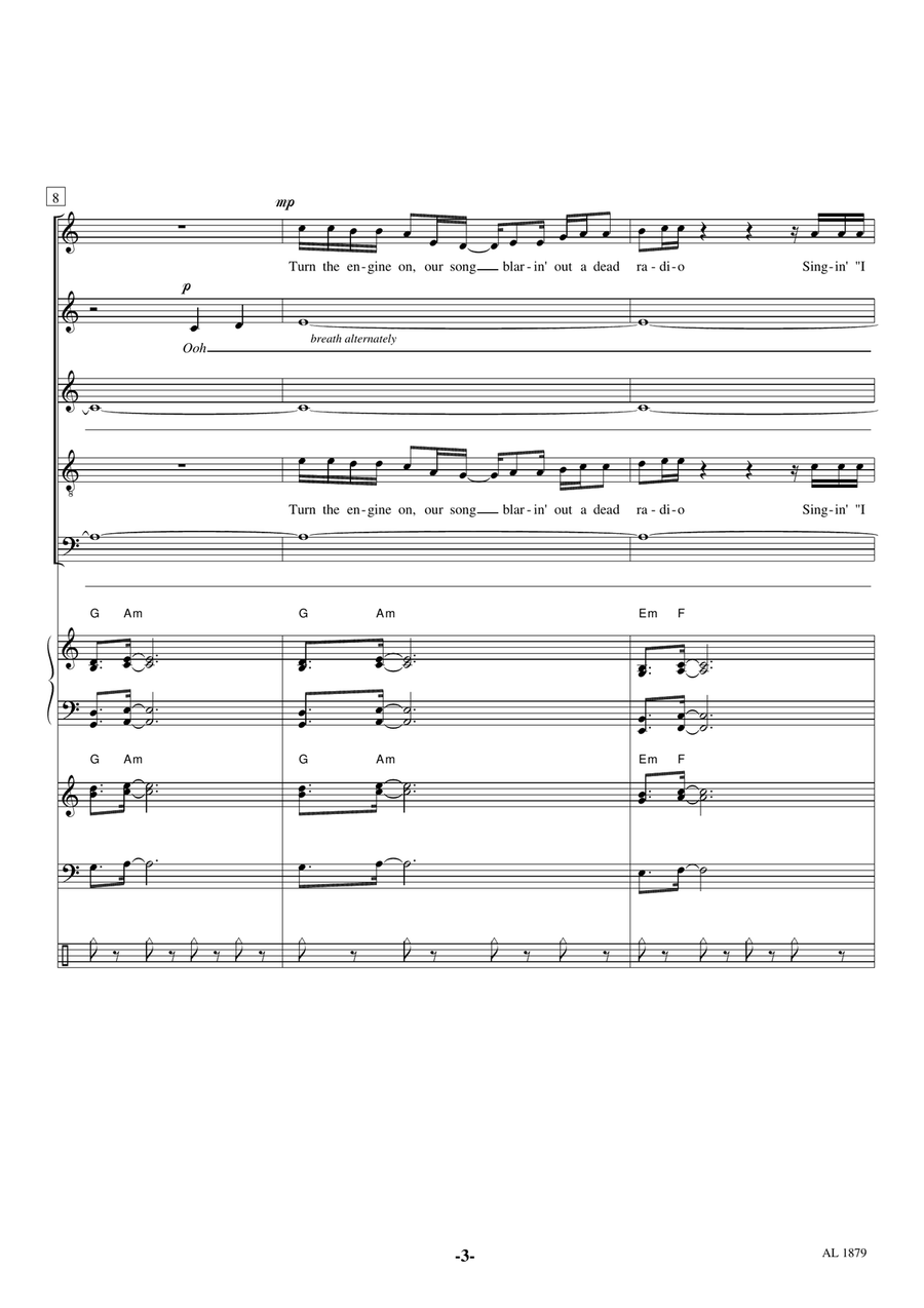Overcome Choir scores gallery preview page 3