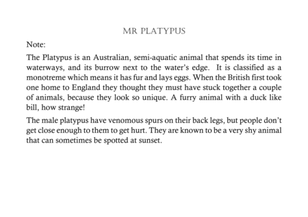 Mr Platypus image number null