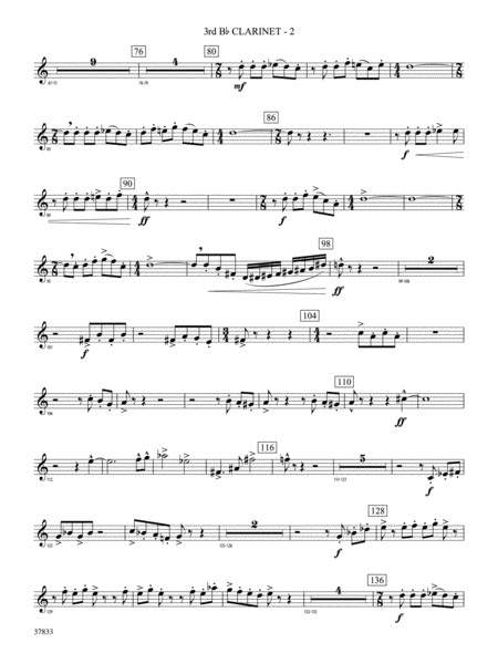 Symphonic Essay: 3rd B-flat Clarinet
