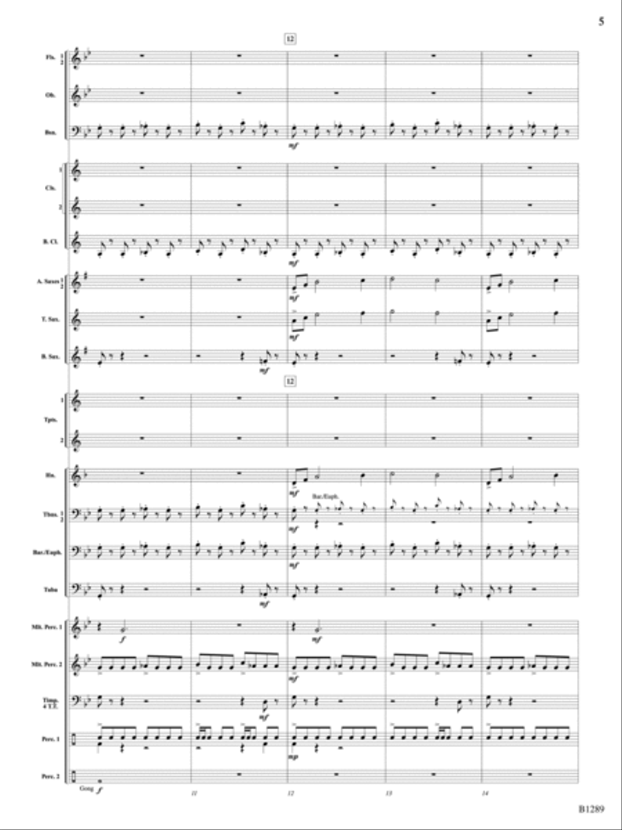 Capricorn Moon: Score Concert Band scores gallery preview page 5