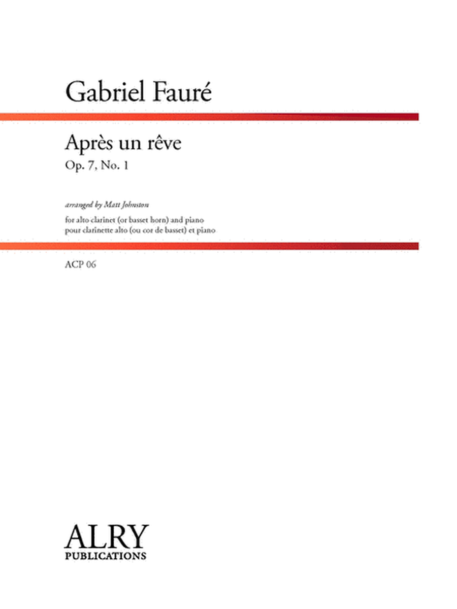 Apres un Reve for Alto Clarinet (or Basset Horn) and Piano