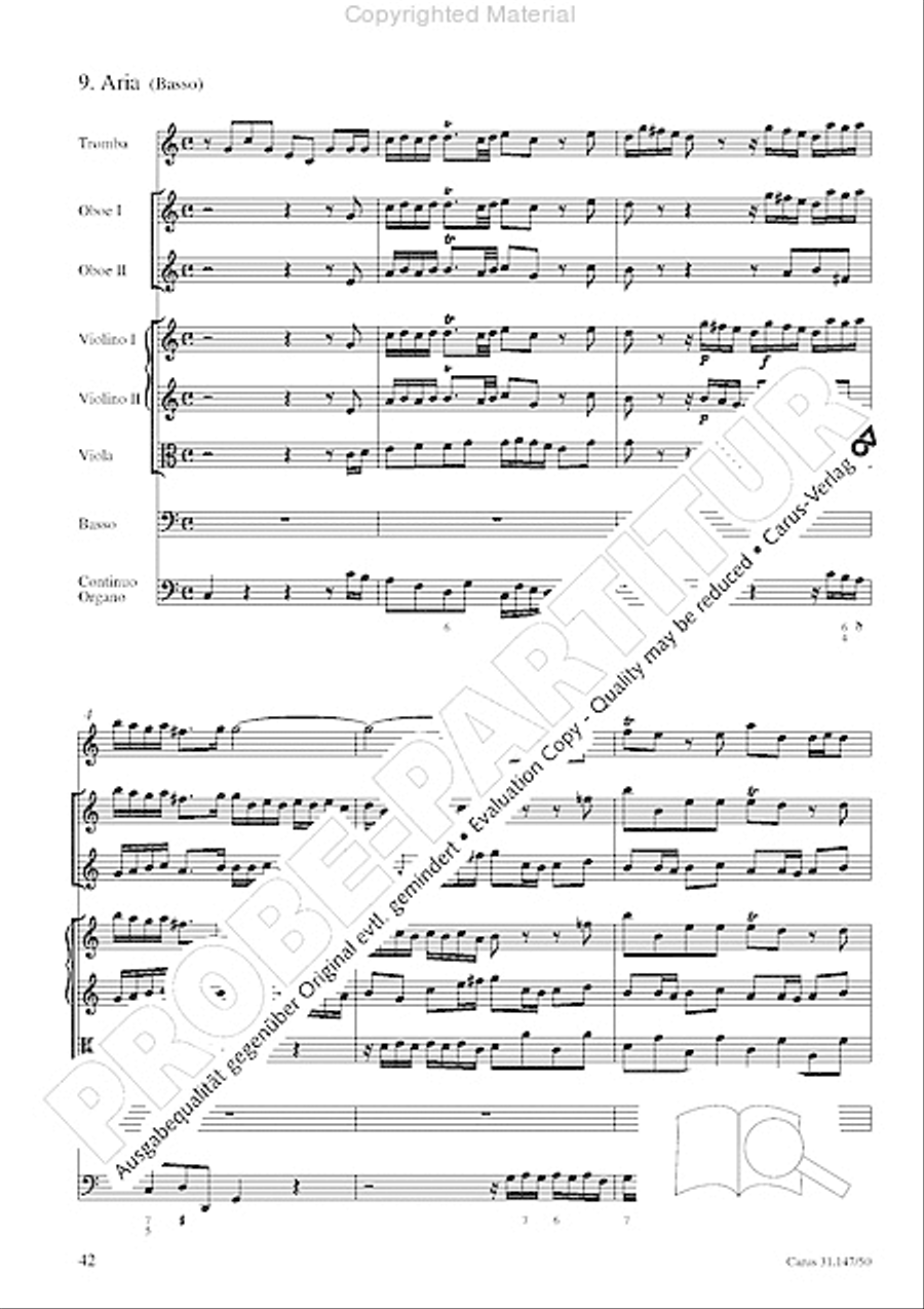 Heart and mouth and thought and action (Herz und Mund und Tat und Leben) (Herz und Mund und Tat und Leben) 4-Part scores gallery preview page 44