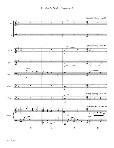 We Walk by Faith - Brass and Timpani Score/Parts