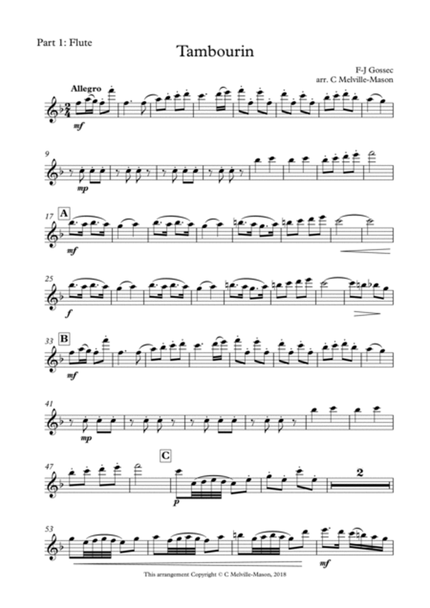 Tambourin (flute, oboe, clarinet trio) image number null