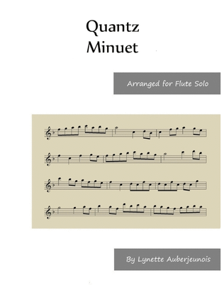 Book cover for Minuet - Flute Solo