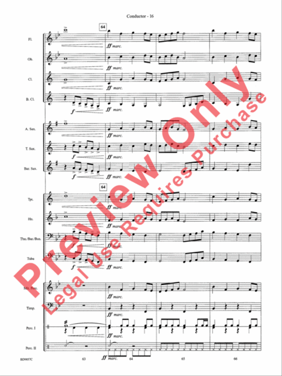 Contredanse Concert Band scores gallery preview page 18