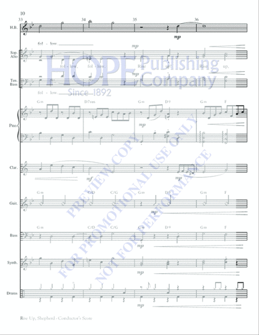 Rise Up, Shepherd Rise Up, Shepherd Choir scores gallery preview page 10