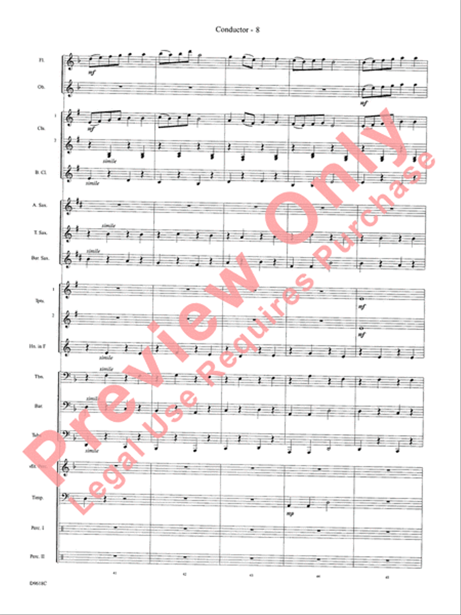 Hatikvah Concert Band scores gallery preview page 11