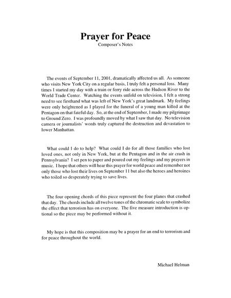 Prayer for Peace image number null