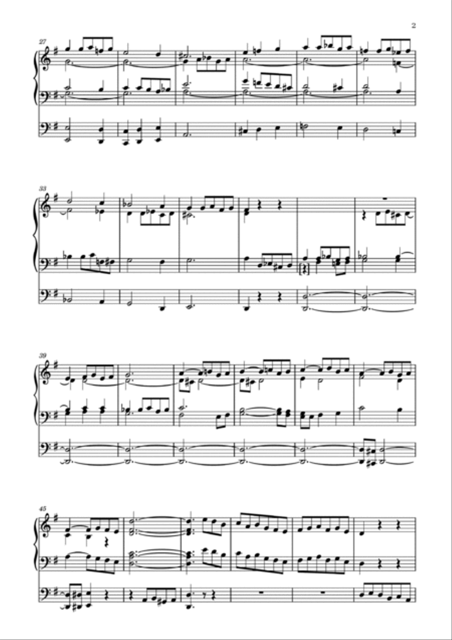 Prelude No. 3 in G major, Op. 20 by Juozas Naujalis (1869–1934) Organ Solo scores gallery preview page 2