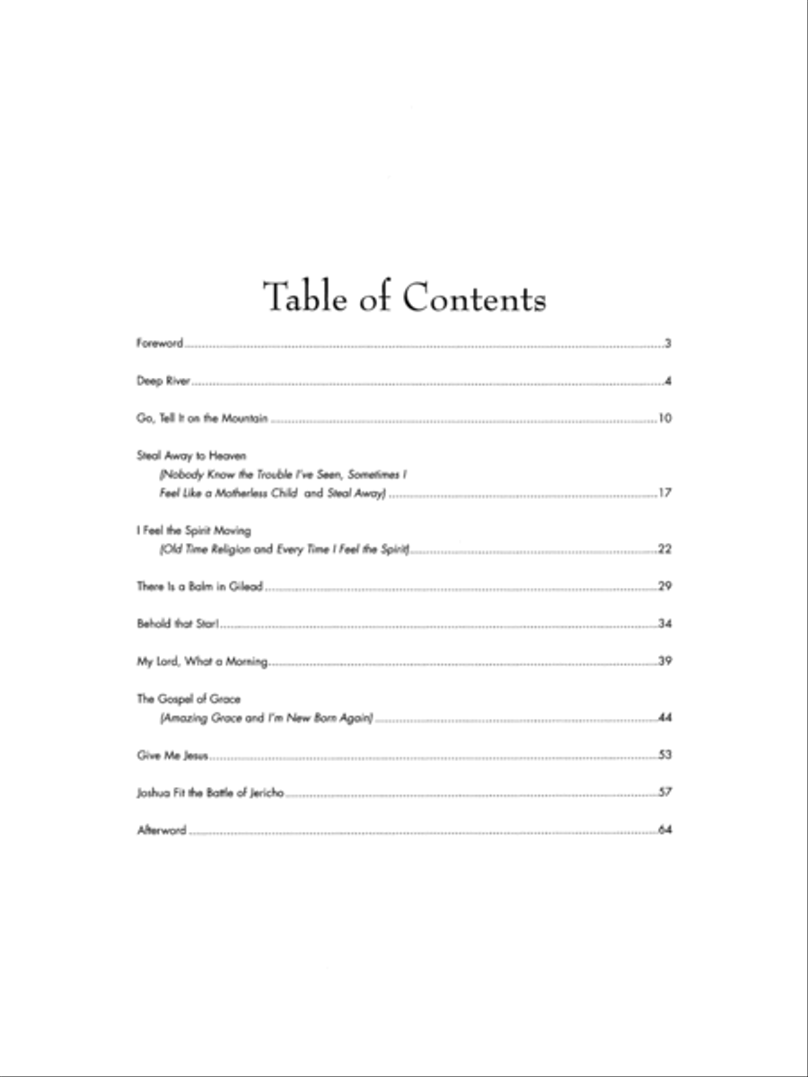 The Mark Hayes Vocal Solo Collection -- 10 Spirituals for Solo Voice image number null