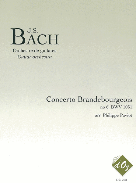 Concerto Brandebourgeois no 6 (2 livres)