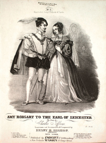 Amy Robsart to the Earl of Leicester. Illustrated Songs Ballads & Duets. No. 8