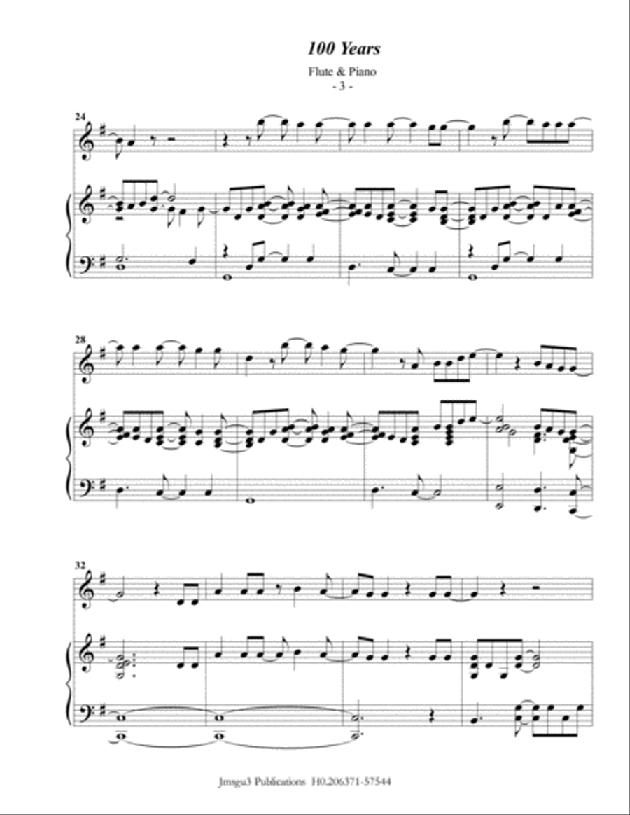 100 Years Flute Solo scores gallery preview page 3