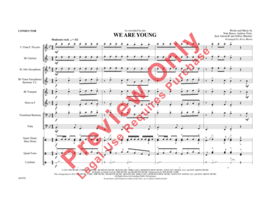We Are Young We Are Young Marching Band scores gallery preview page 2