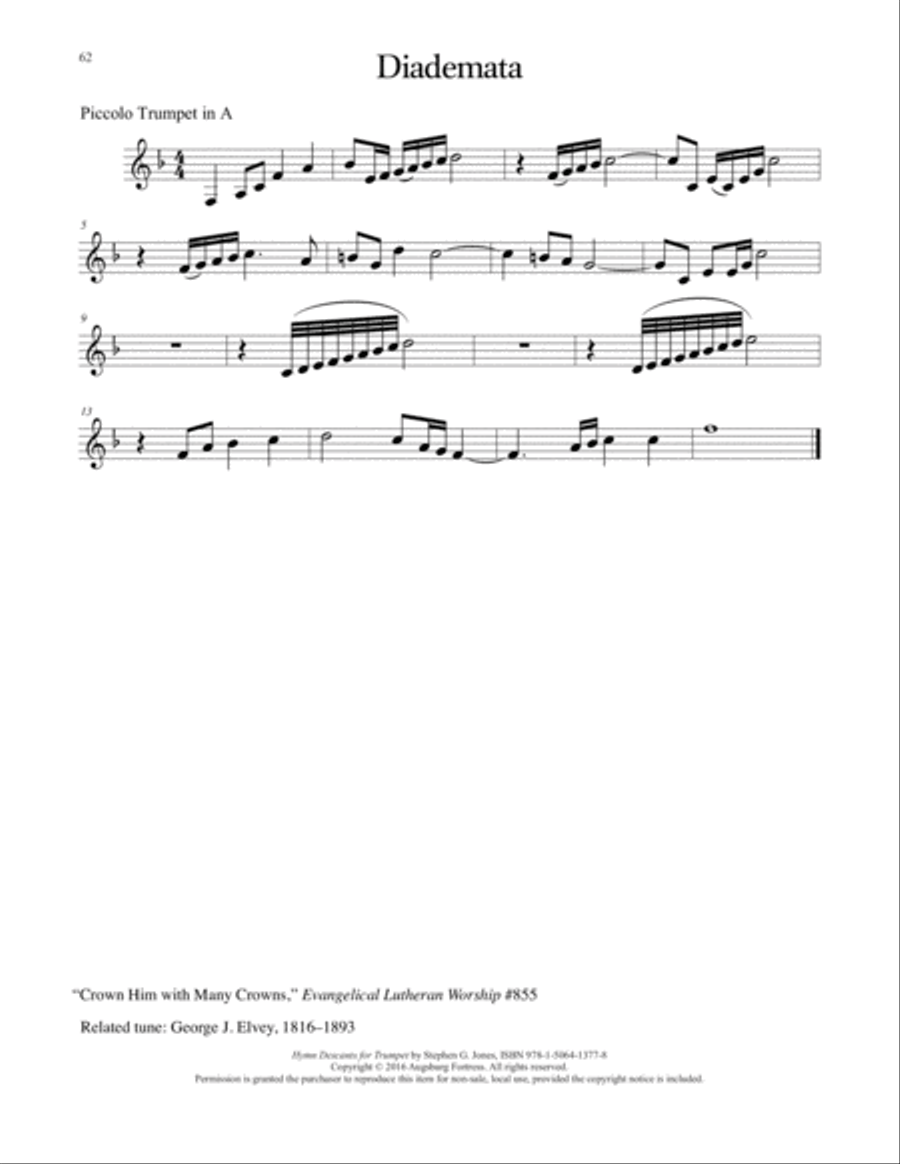 Hymn Descants for Trumpet C Trumpet scores gallery preview page 63