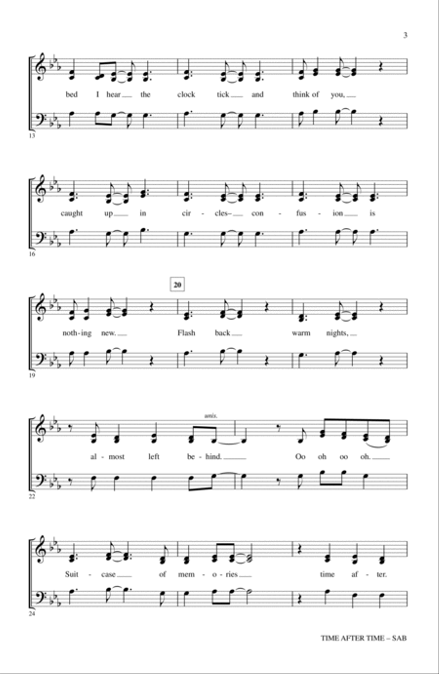Time After Time 3-Part scores gallery preview page 2