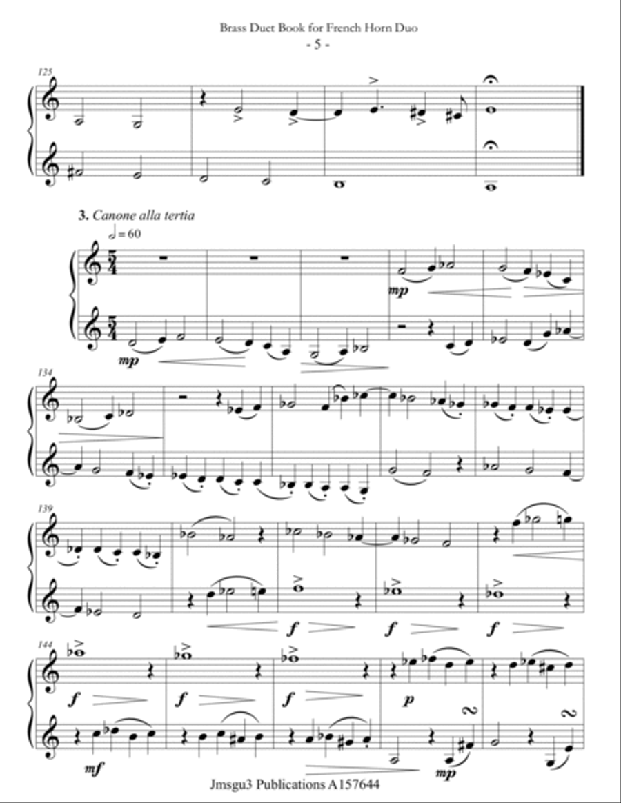 Guthrie: Brass Duet Book for French Horn Duo Brass Duet scores gallery preview page 5