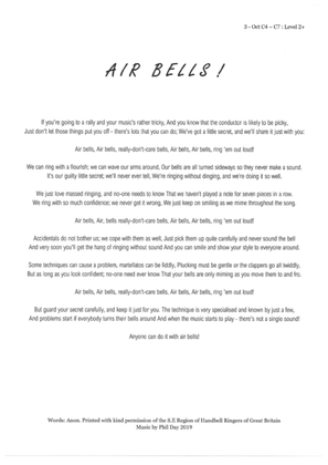 Air Bells - Handbells - 3 Oct