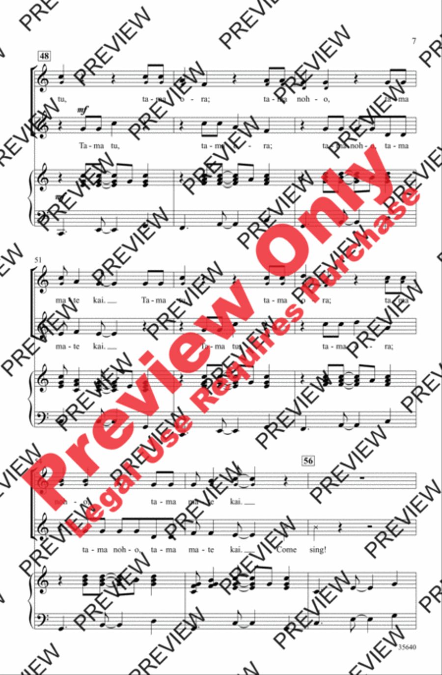Tama Tu Tama Tu 2-Part scores gallery preview page 7