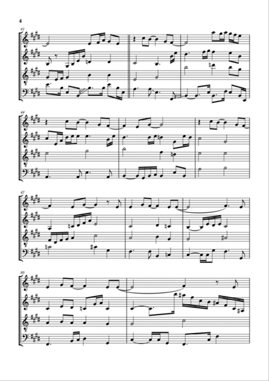 He Knows My Name Woodwind Quartet scores gallery preview page 5