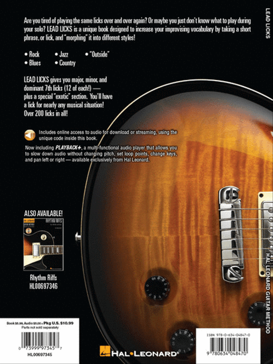 Lead Licks Guitar Tablature scores gallery preview page 6