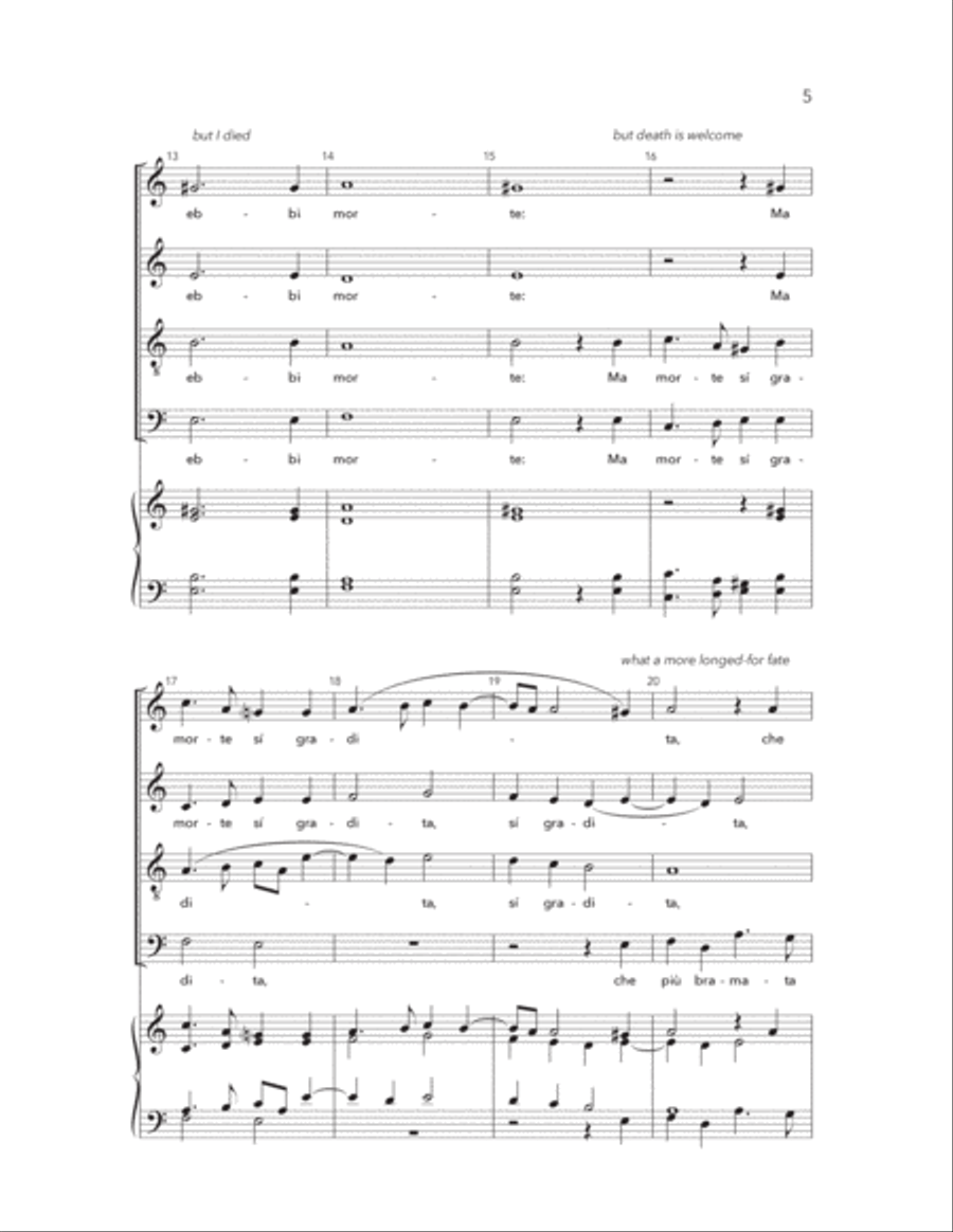 Baciai Per Aver Vita 4-Part scores gallery preview page 3