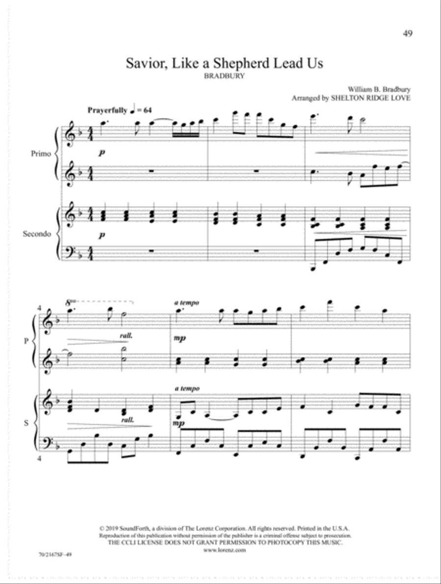Savior, Lead Us Savior, Lead Us Piano Duet scores gallery preview page 17