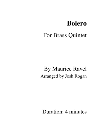 Ravel Bolero- For Brass Quintet, arr. Josh Rogan