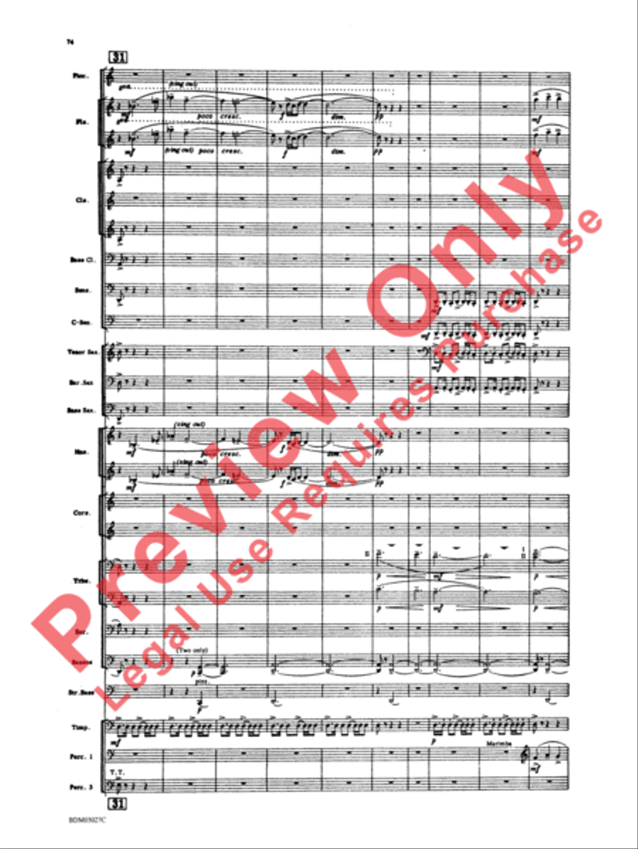 La Fiesta Mexicana La Fiesta Mexicana Concert Band scores gallery preview page 77