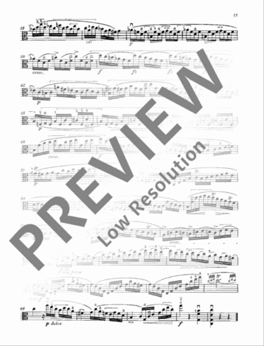 24 Caprices Viola Solo scores gallery preview page 16
