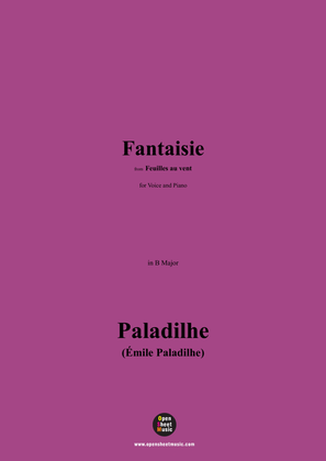 Paladilhe-Fantaisie,in B Major