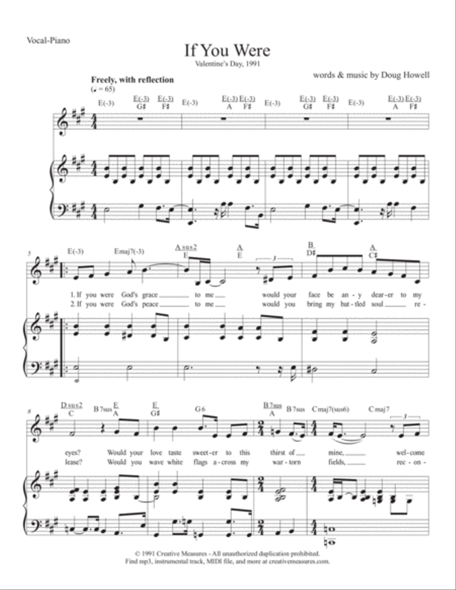 If You Were Voice scores gallery preview page 1