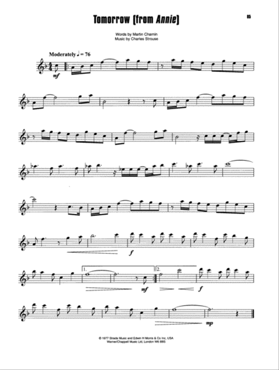 Big Pop Instrumental Solos for Alto Saxophone Alto Saxophone scores gallery preview page 4