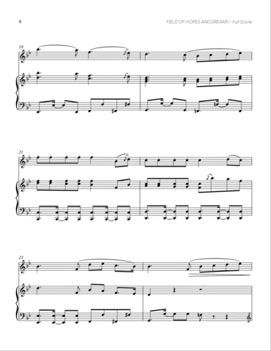 Field of Hopes and Dreams (from DELTARUNE) (for Solo Violin with Piano Accompaniment) Violin Solo scores gallery preview page 5