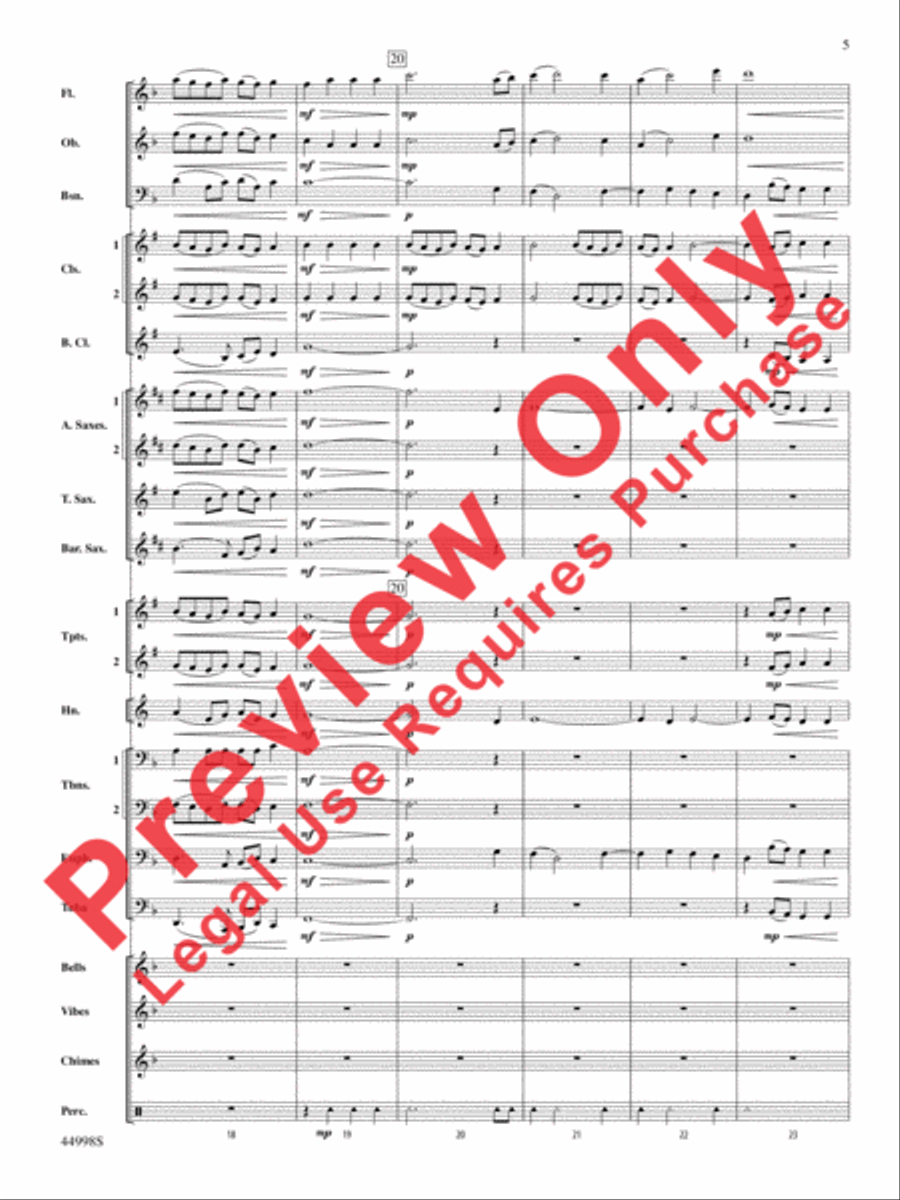 Ave Maria Concert Band scores gallery preview page 14