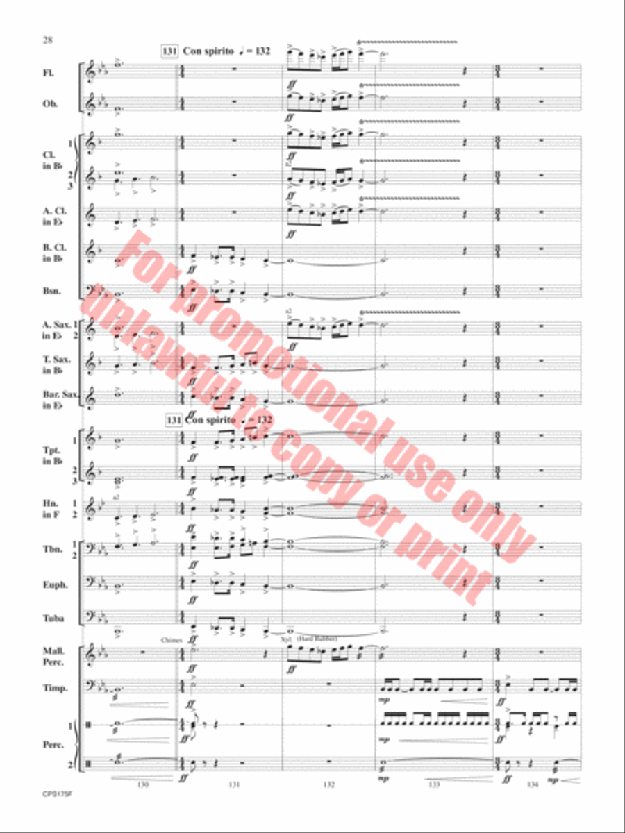 Aberystwyth Variants Aberystwyth Variants Concert Band scores gallery preview page 29
