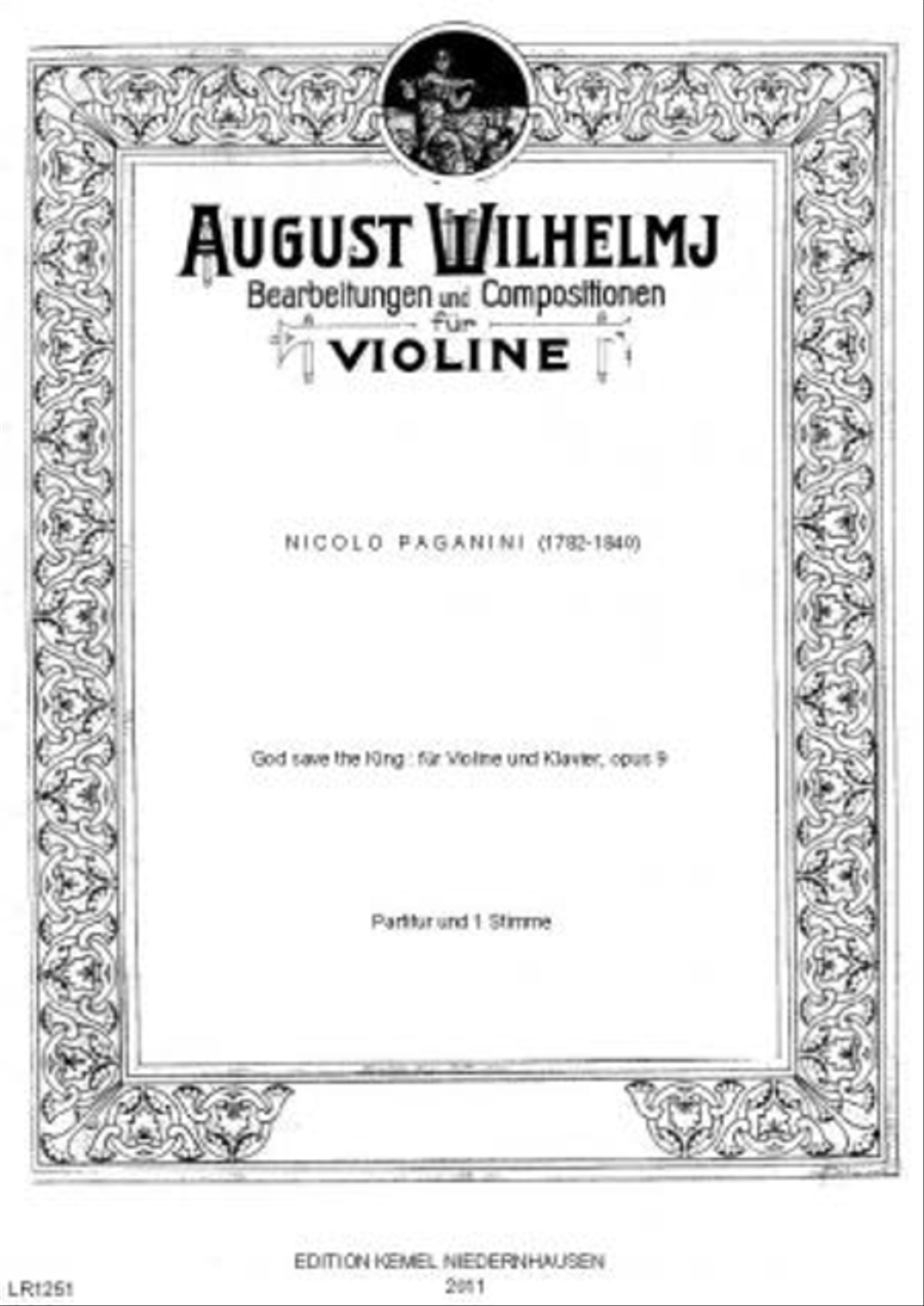 God save the King Violin Solo scores gallery preview page 1