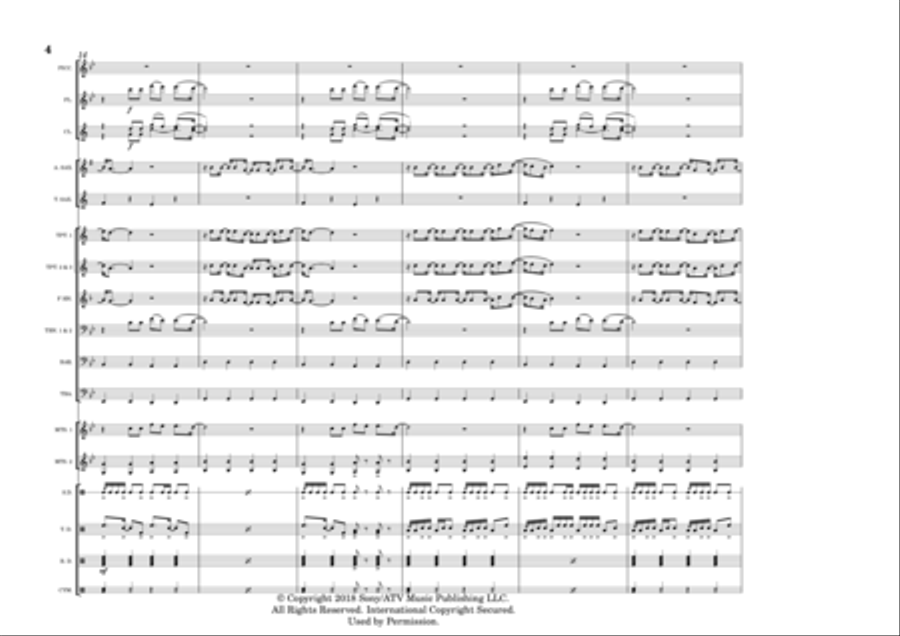 Yo Voy - Score Only Marching Band scores gallery preview page 4