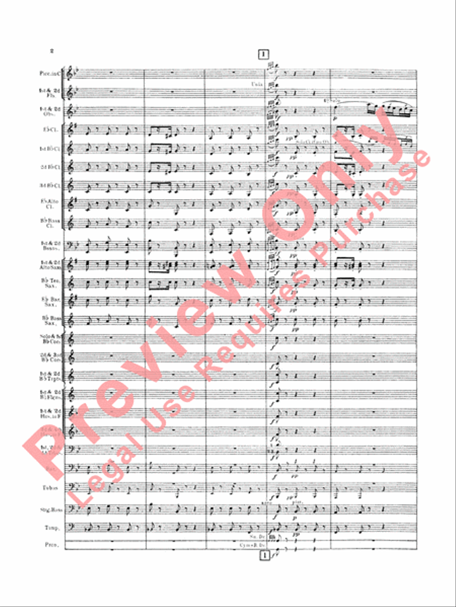 Italian in Algiers (Overture) Concert Band scores gallery preview page 5