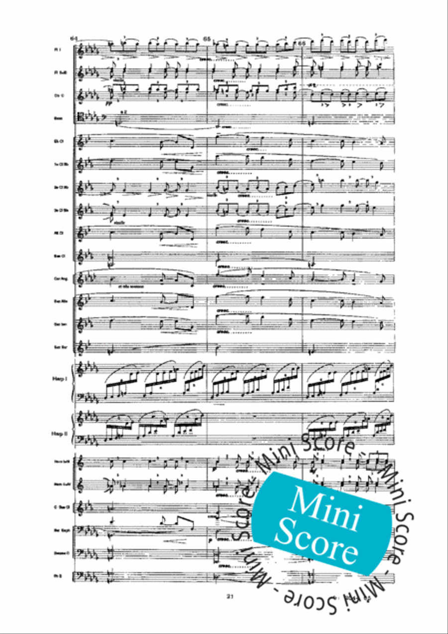 Prelude a L'Apres-Midi D'un Faune Concert Band scores gallery preview page 25