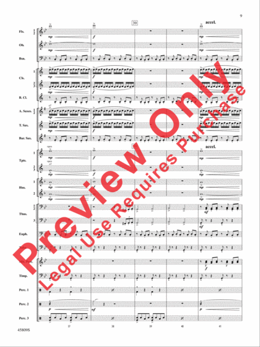 At the Movies with James Horner Concert Band scores gallery preview page 10